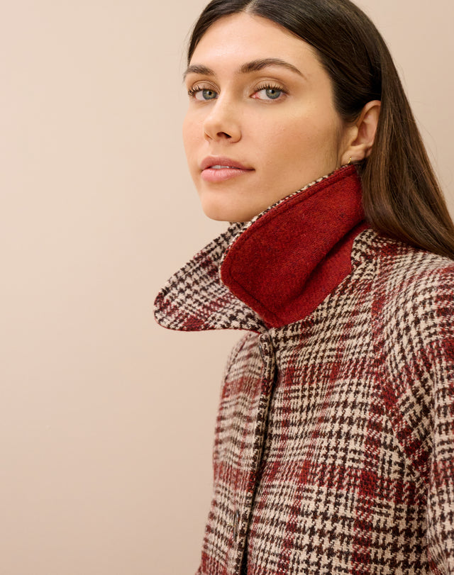 Harris Tweed Swing Coat