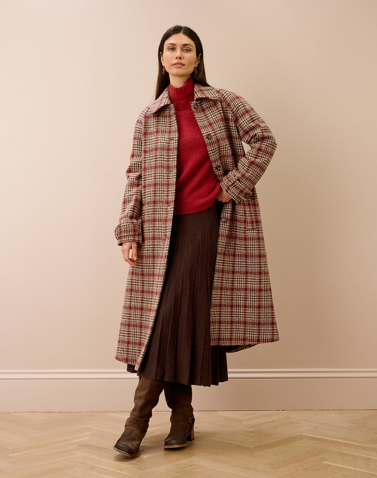 Harris Tweed Swing Coat