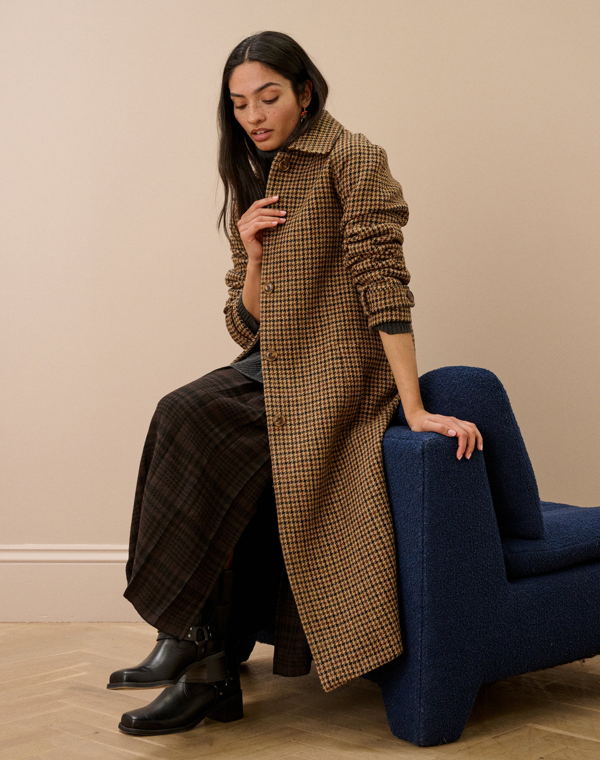 Harris Tweed Swing Coat
