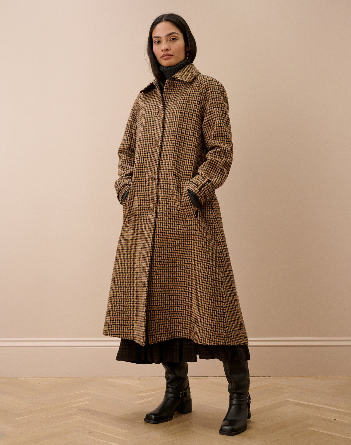 Harris Tweed Swing Coat