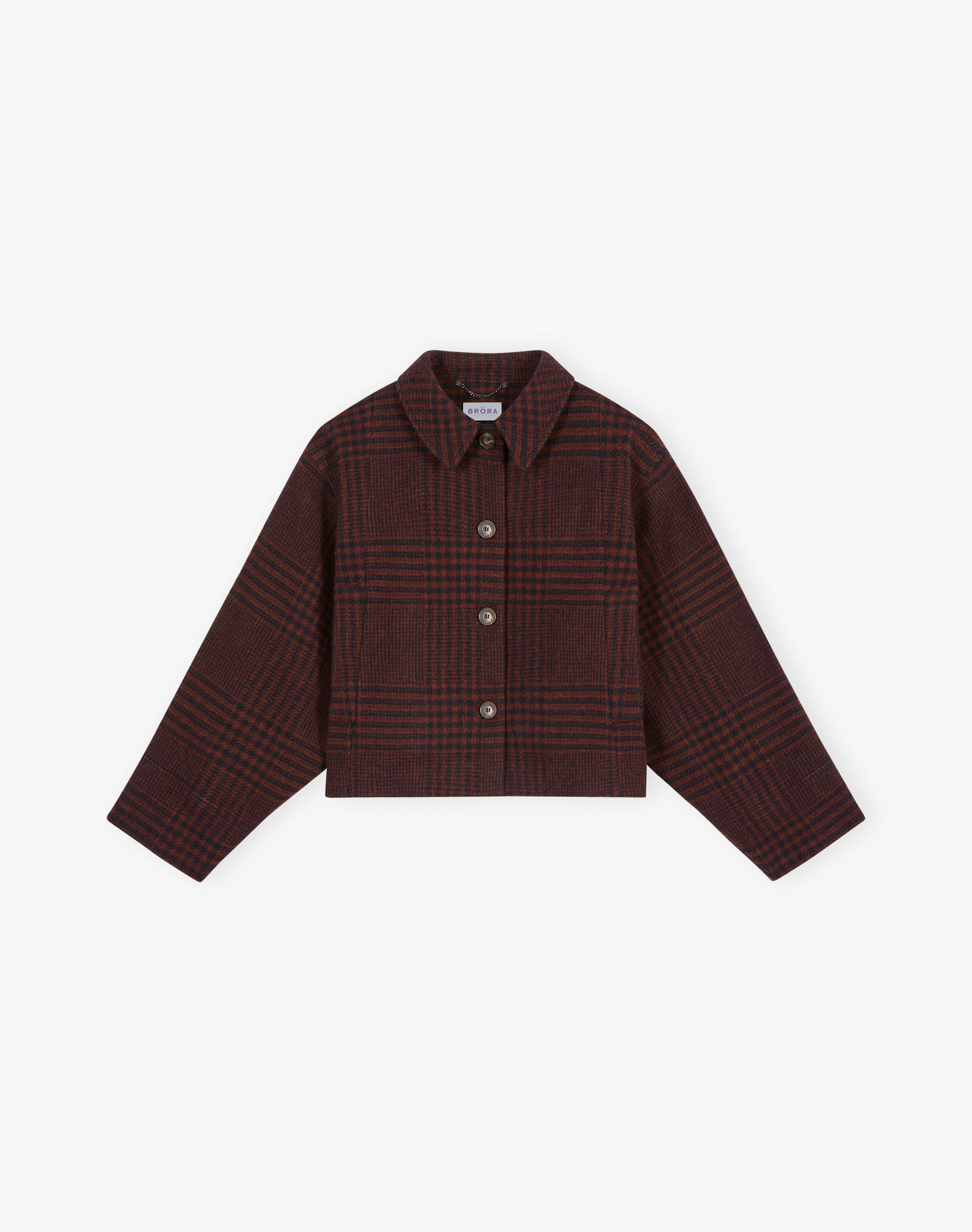 Brushed Wool Check Jacket