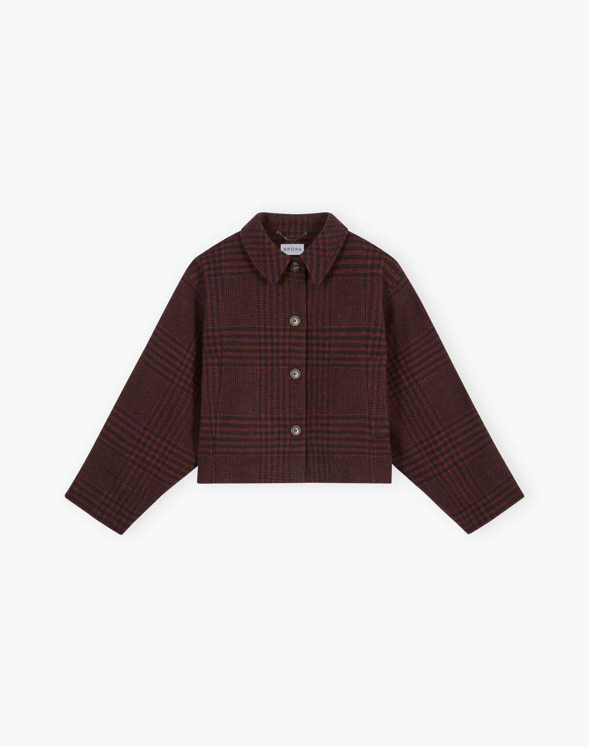 Brushed Wool Check Jacket