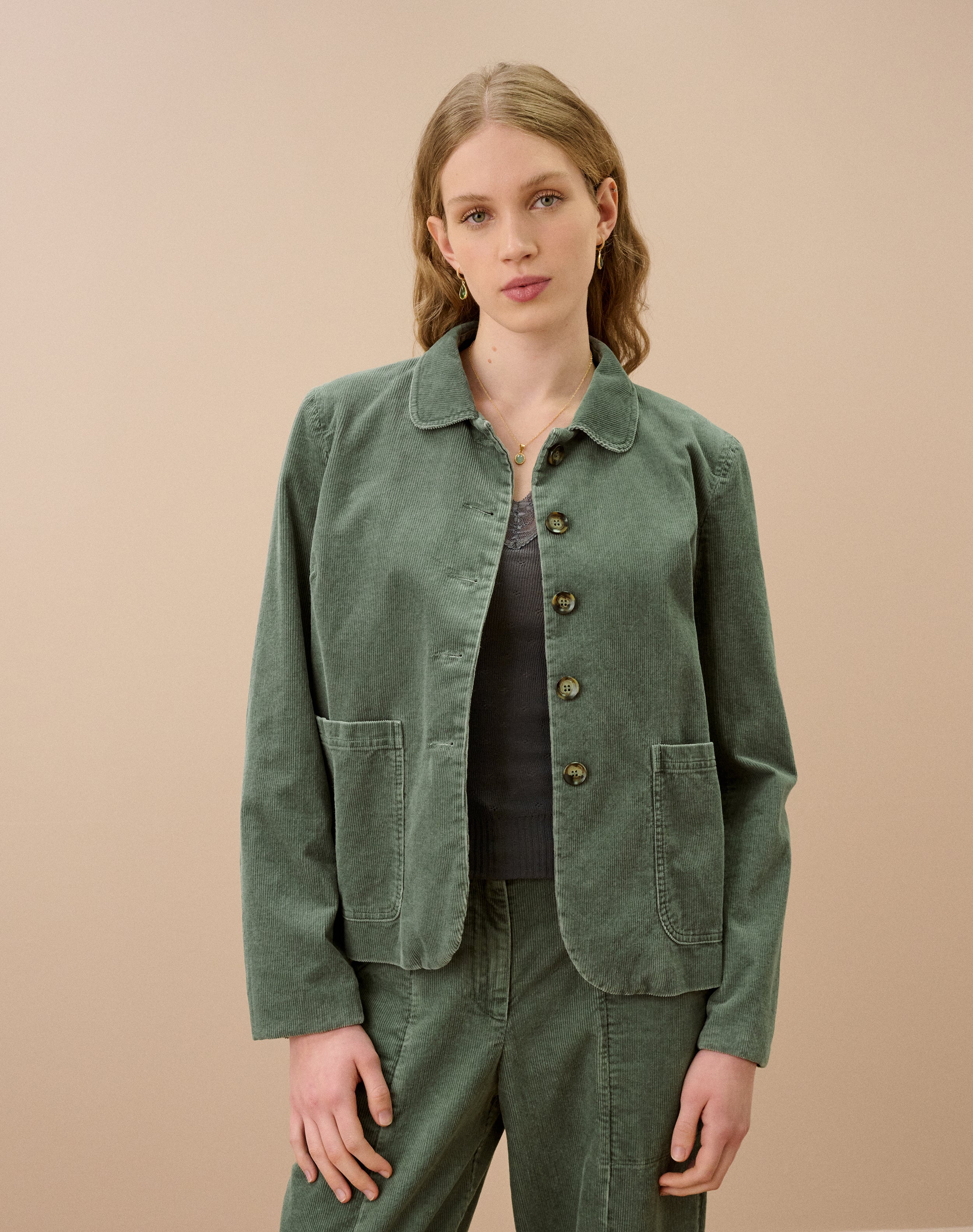 Laundered Organic Cord Utility Jacket