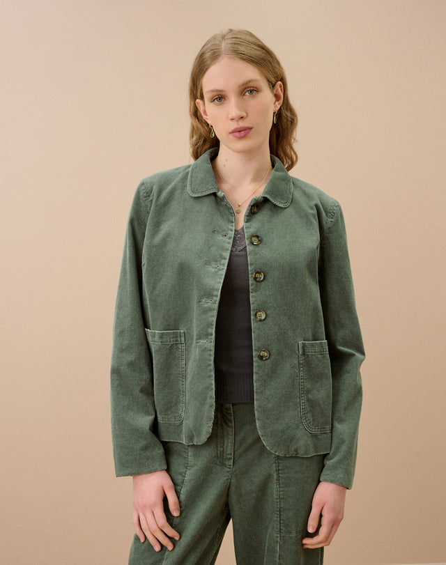 Laundered Organic Cord Utility Jacket