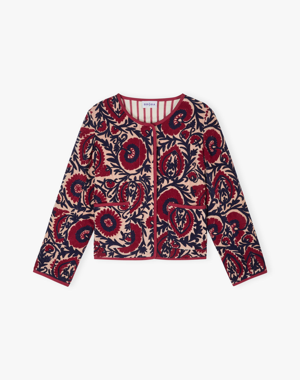 Cotton Velvet Embroidered Jacket