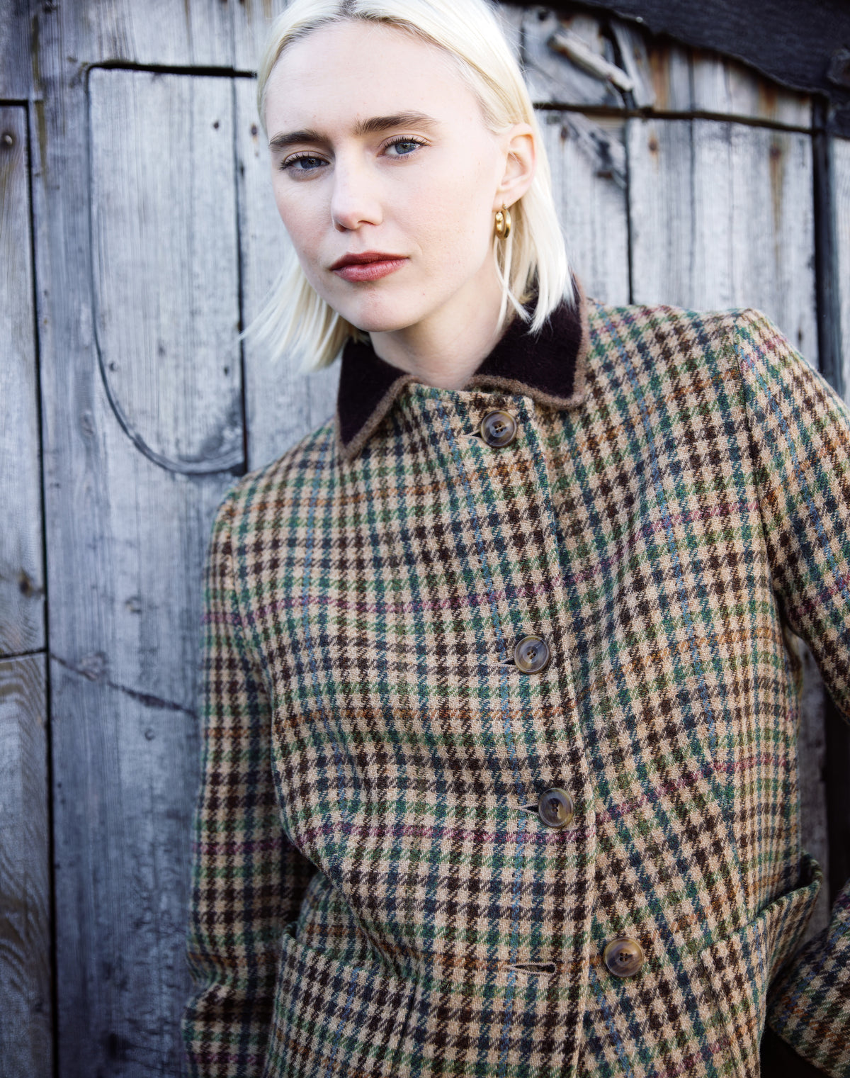 Harris Tweed Tailored Coat