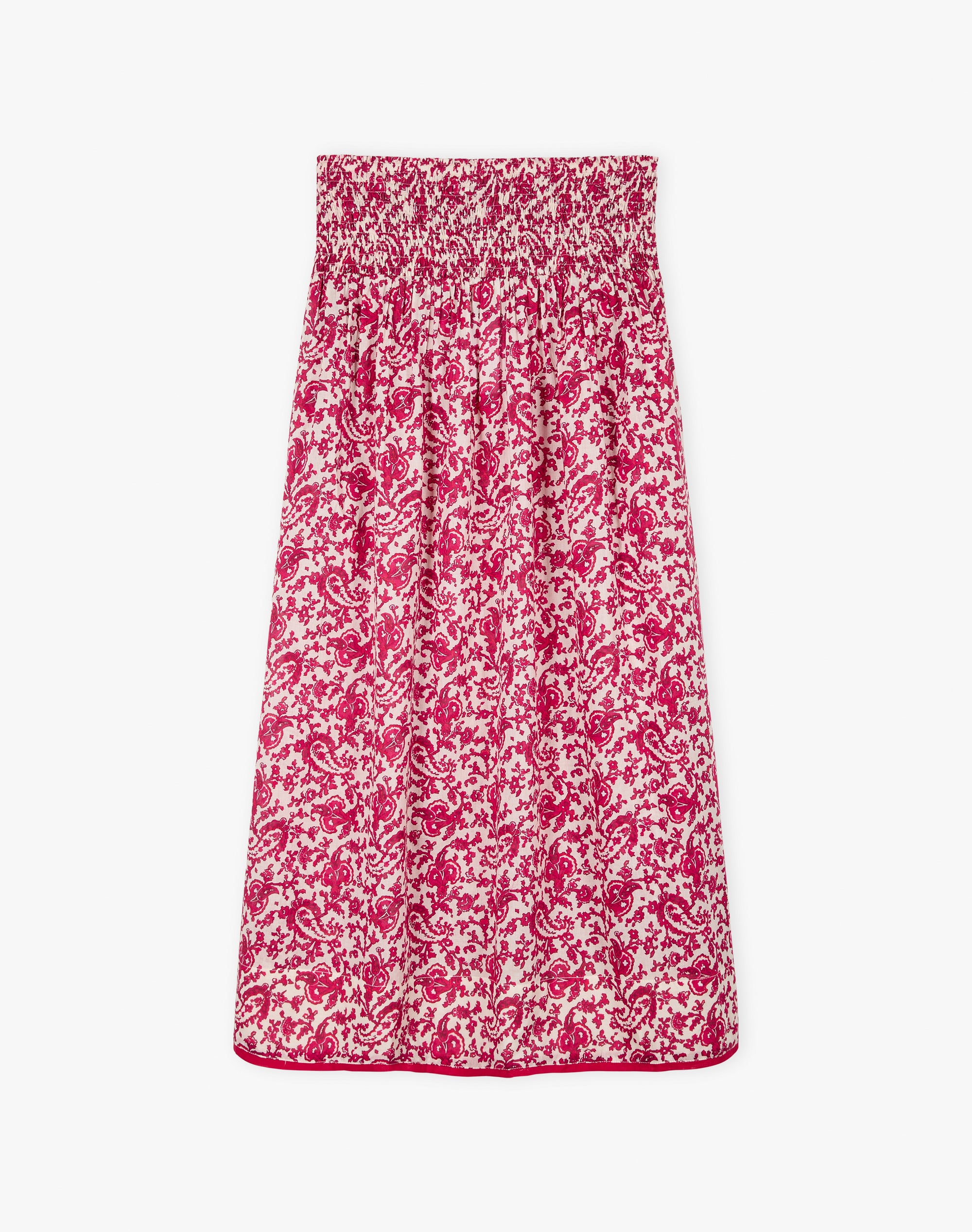 Organic Cotton Paisley Flower Skirt