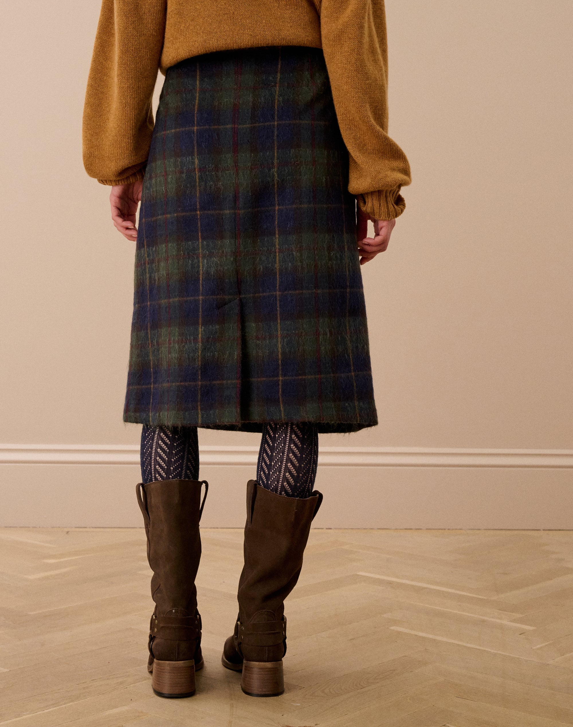 Scottish Mohair Wool Wrap Skirt