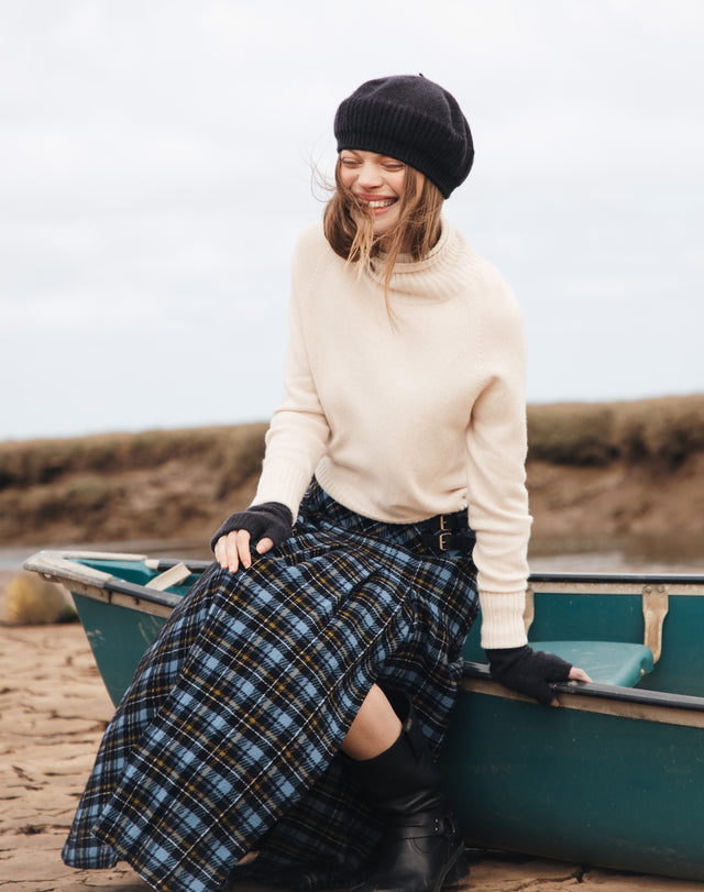 Plaid Side Split Kilt