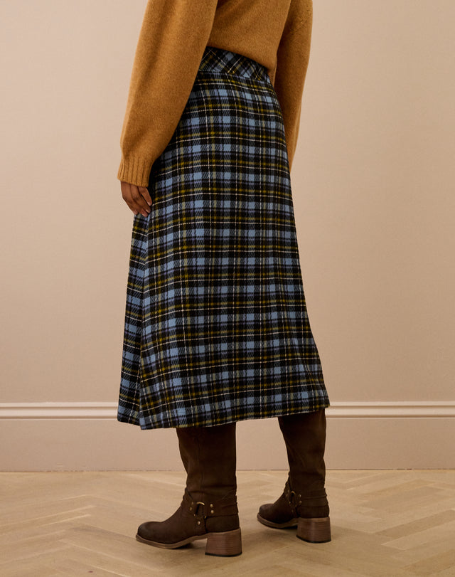 Plaid Side Split Kilt