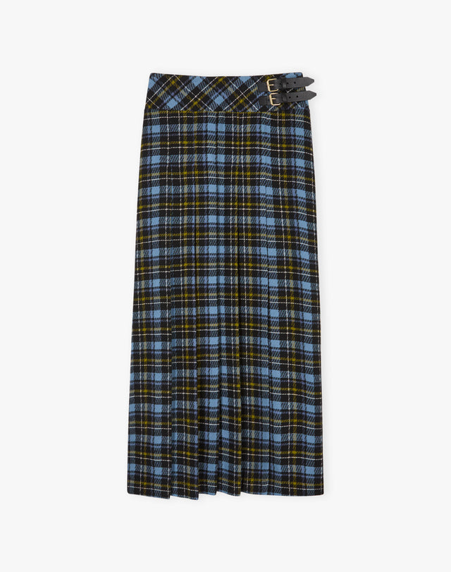 Plaid Side Split Kilt
