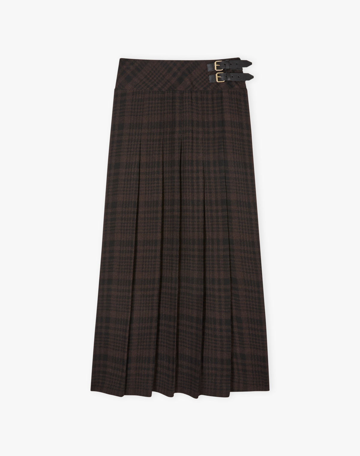 Check Side Split Kilt