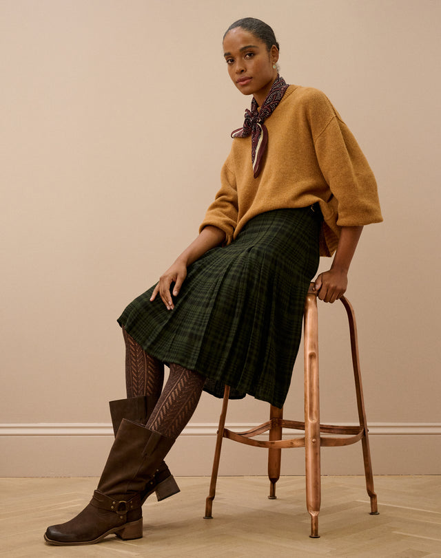 Check Pleated Kilt