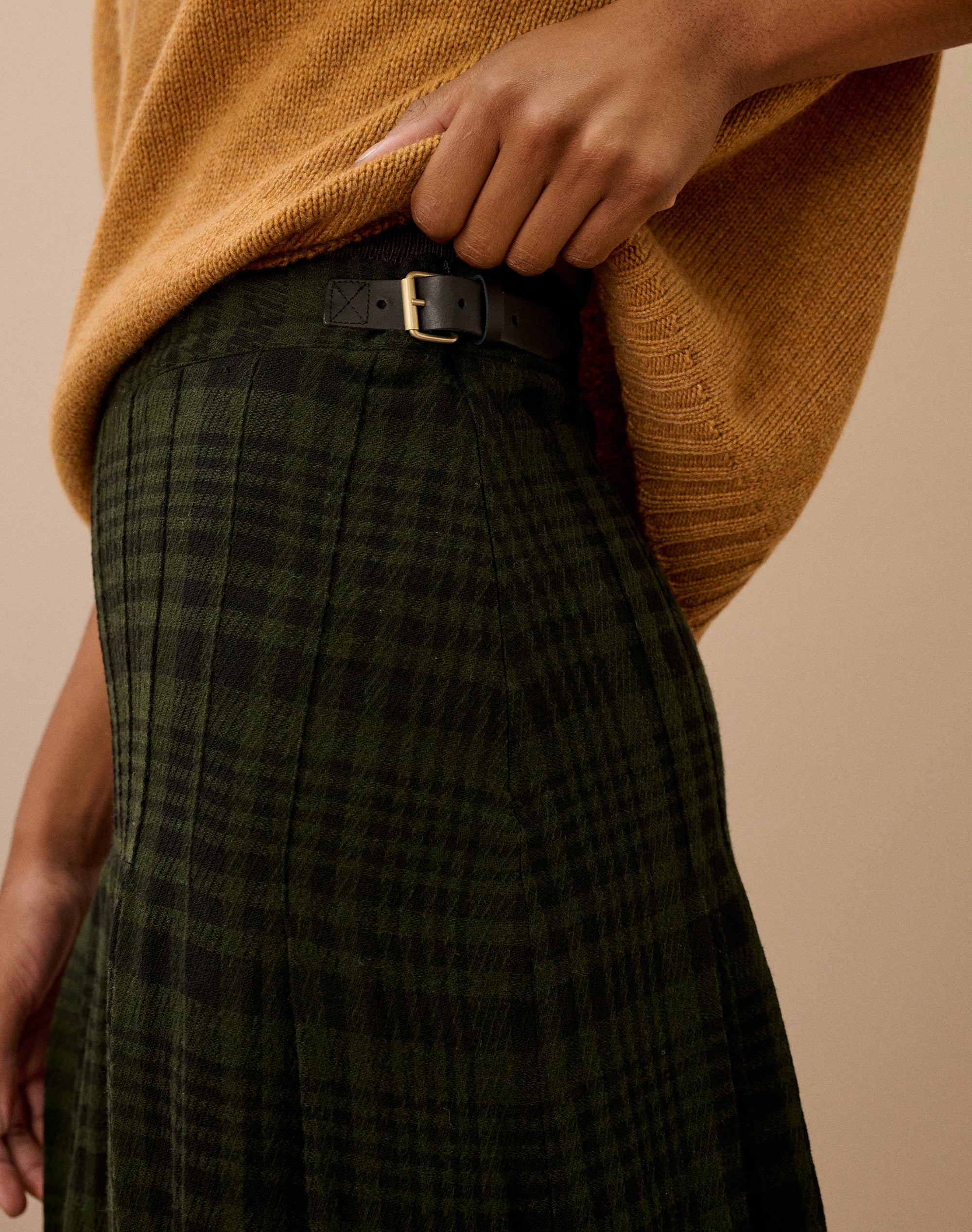 Check Pleated Kilt