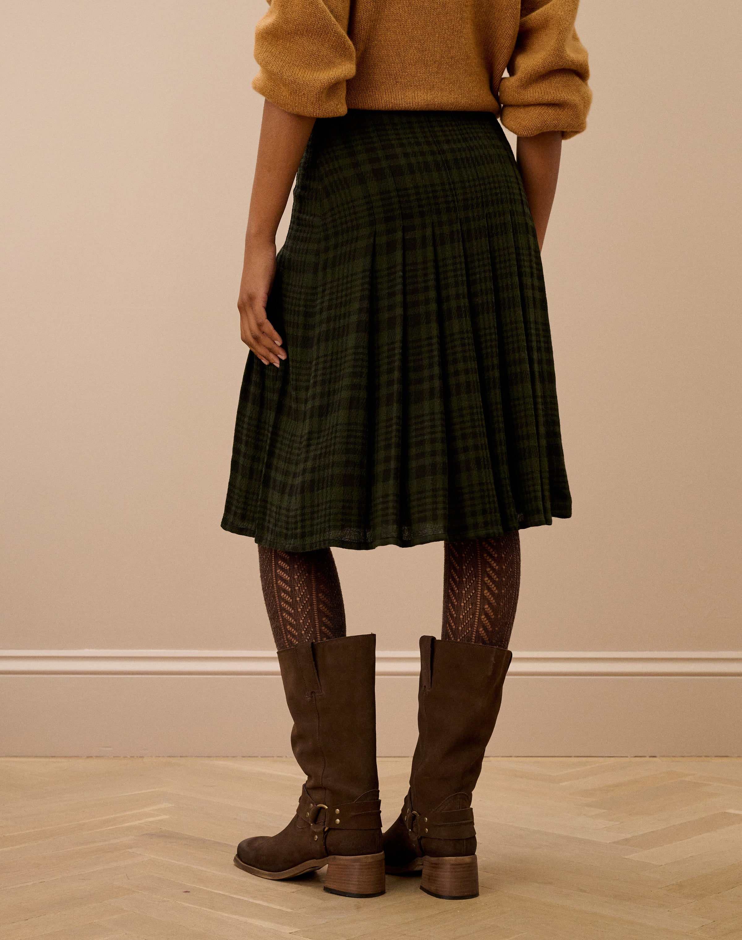 Check Pleated Kilt