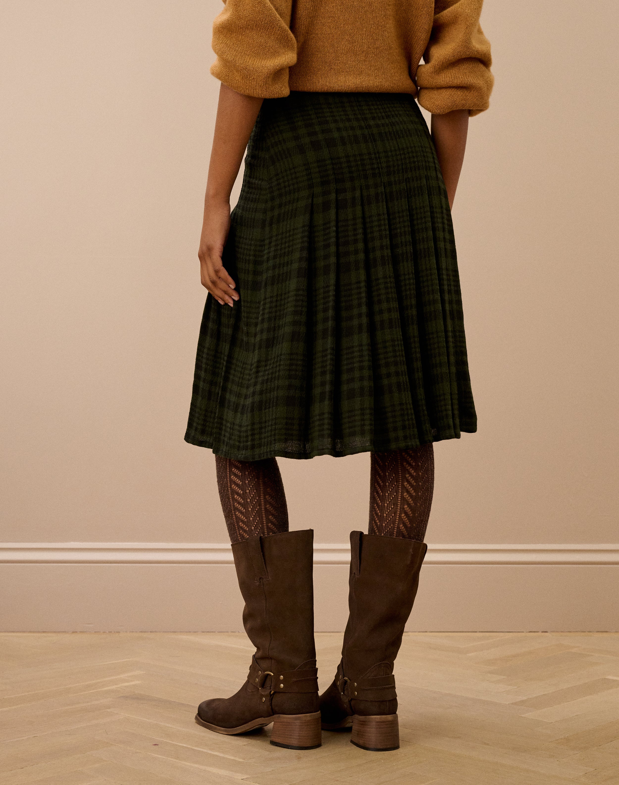 Check Pleated Kilt