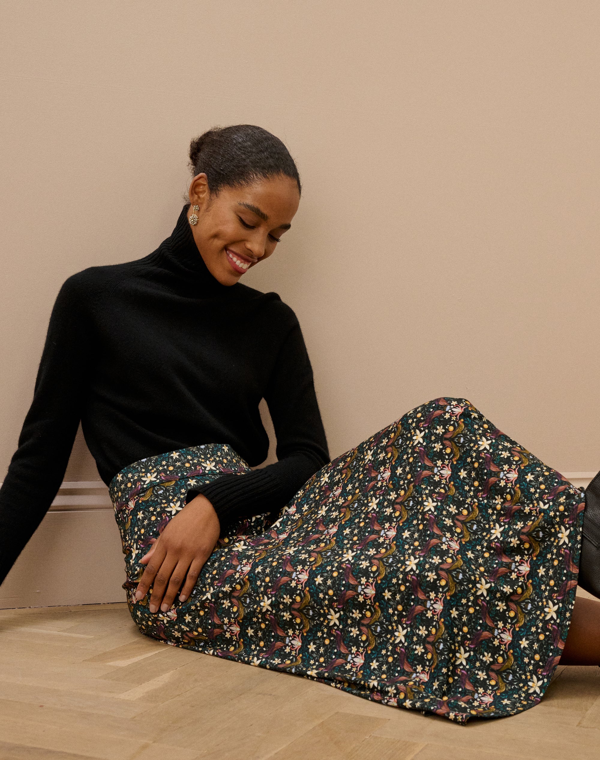 Liberty Print Jersey Skirt