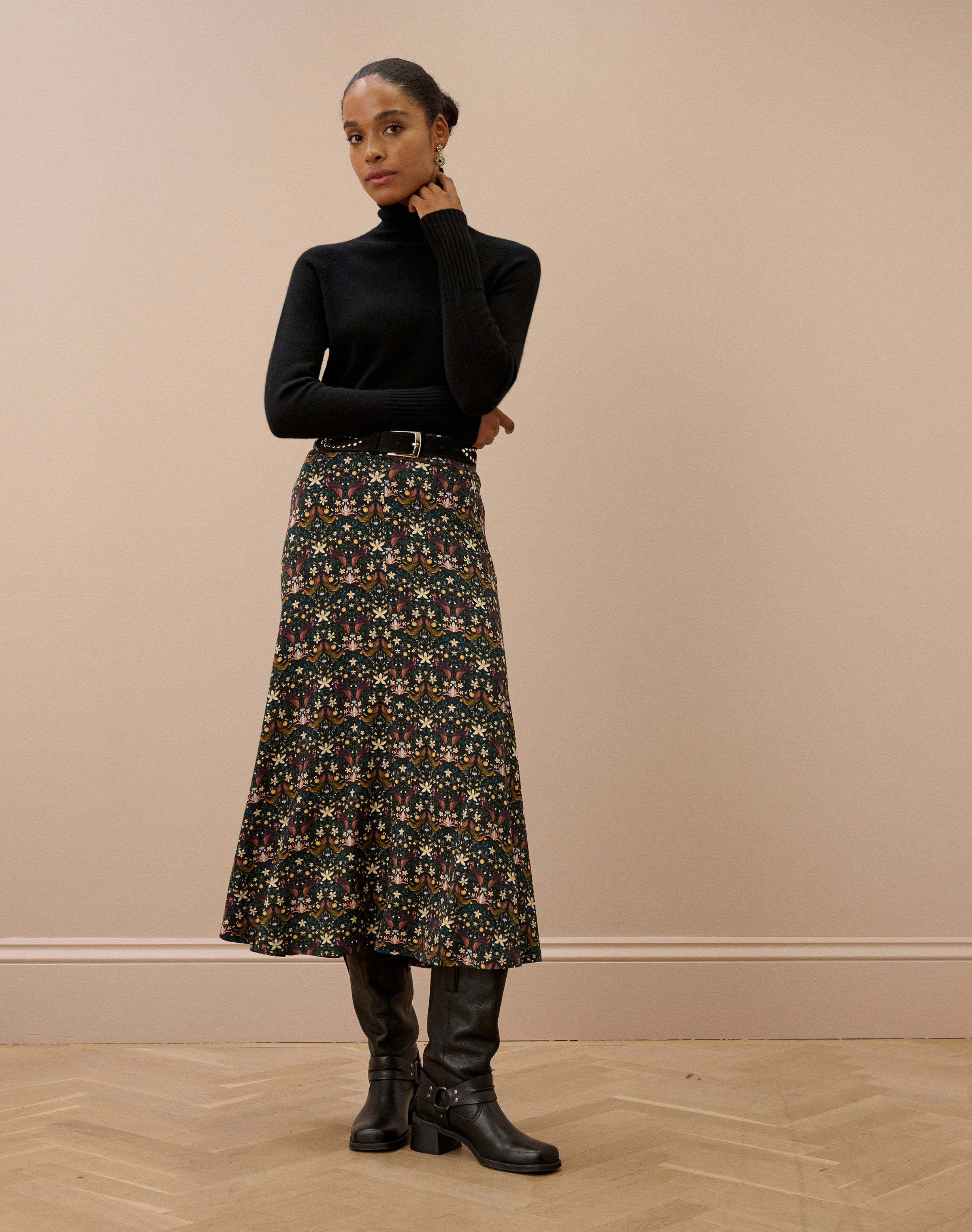Liberty Print Jersey Skirt