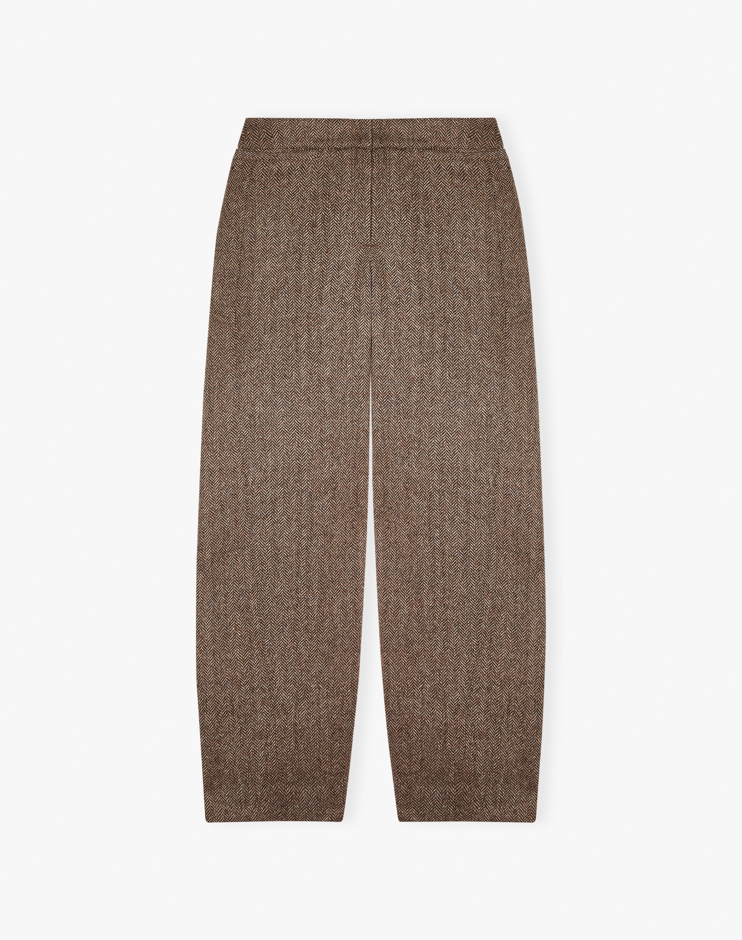 Herringbone Wool Trousers