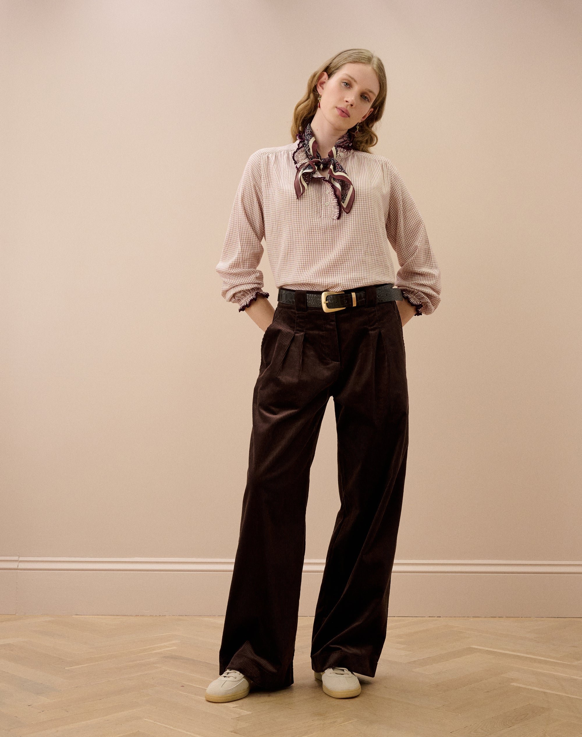 Organic Corduroy Wide Leg Trousers