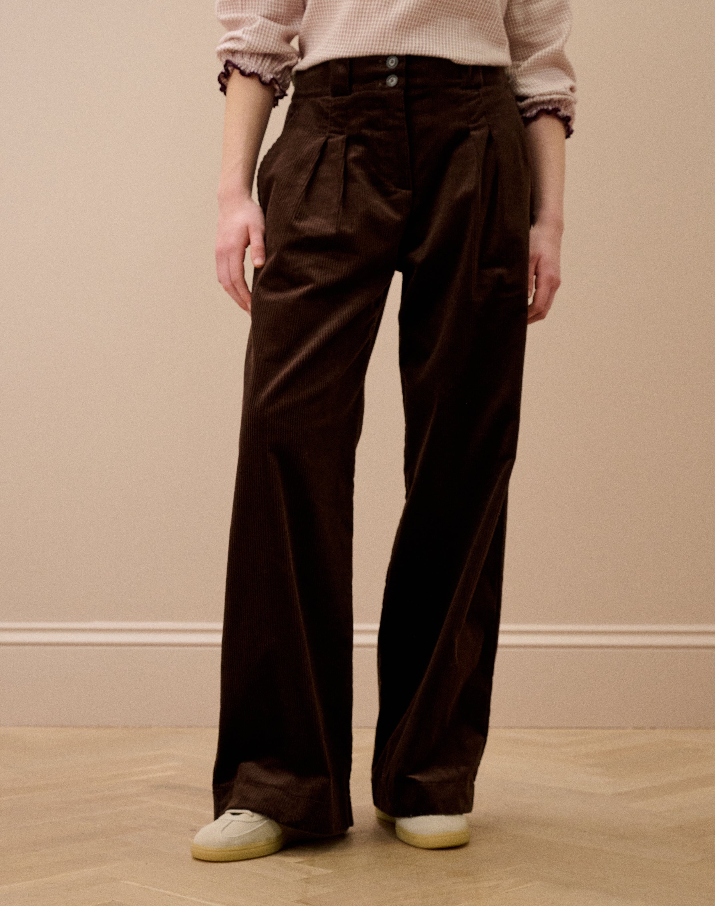 Organic Corduroy Wide Leg Trousers