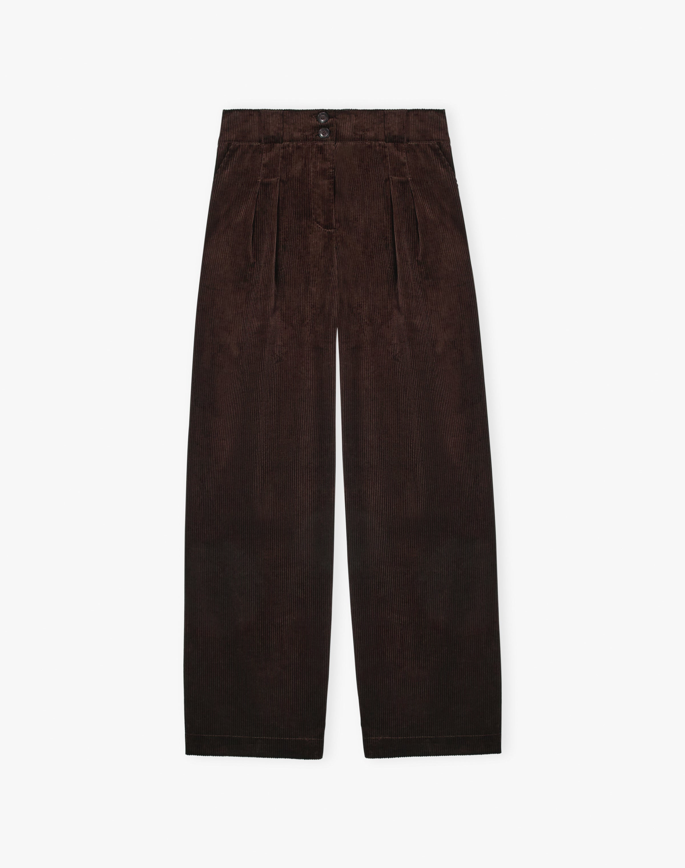 Organic Corduroy Wide Leg Trousers