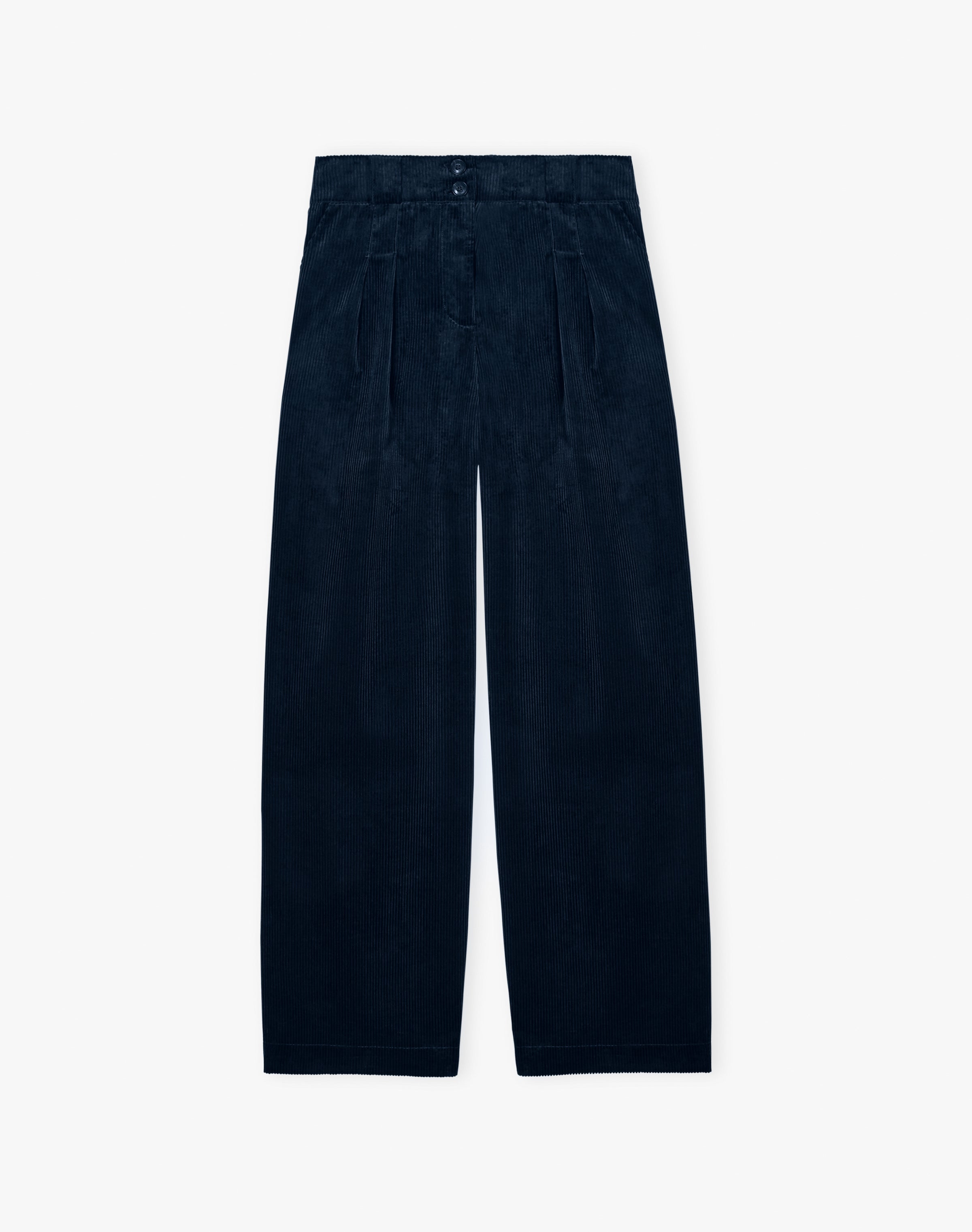 Organic Corduroy Wide Leg Trousers