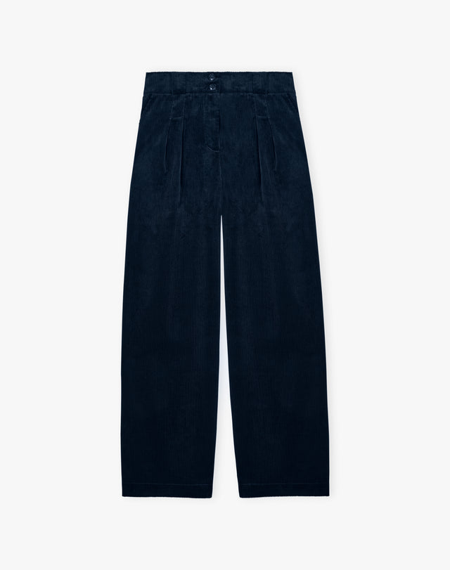 Organic Corduroy Wide Leg Trousers