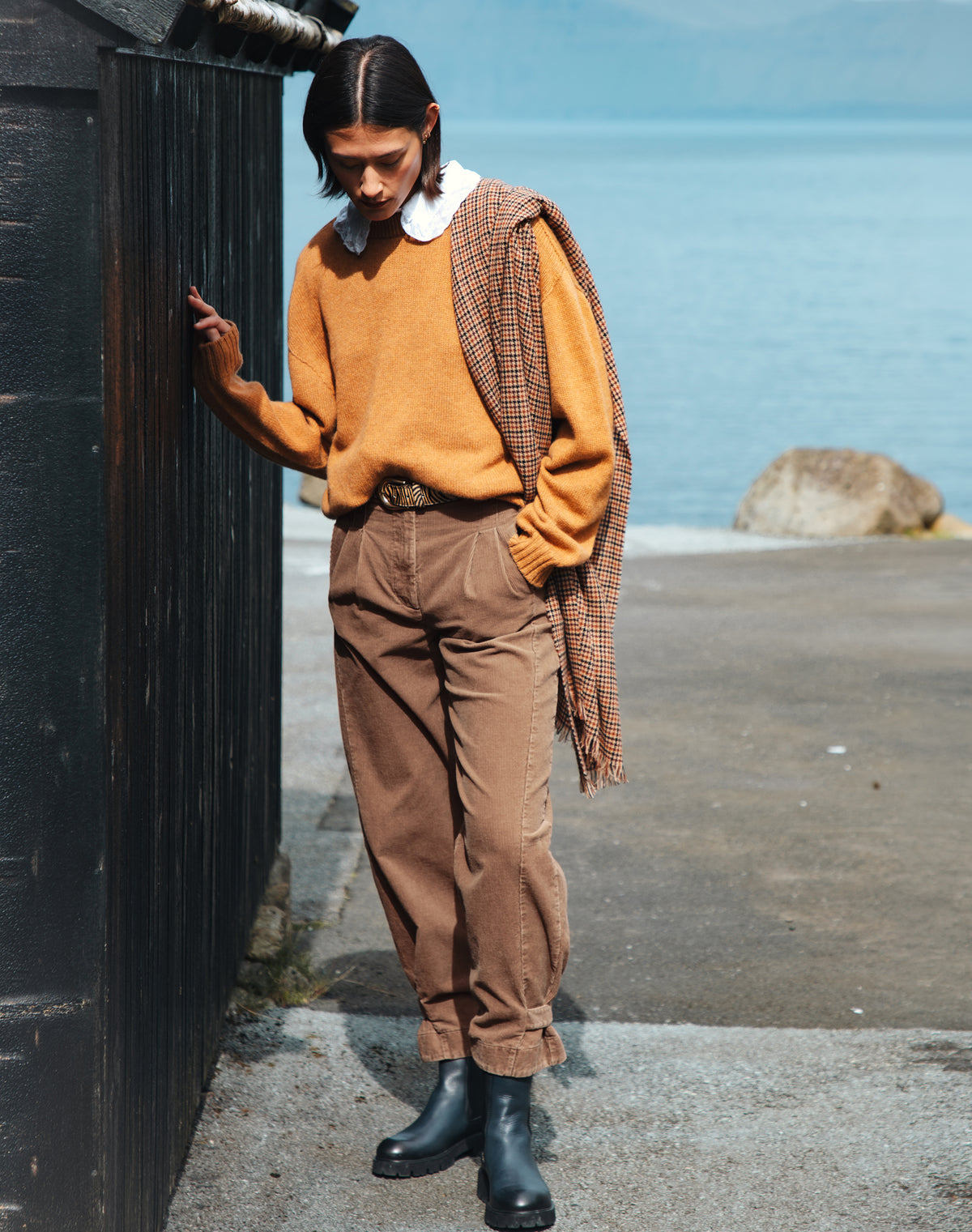 Laundered Organic Cord Cargo Trousers