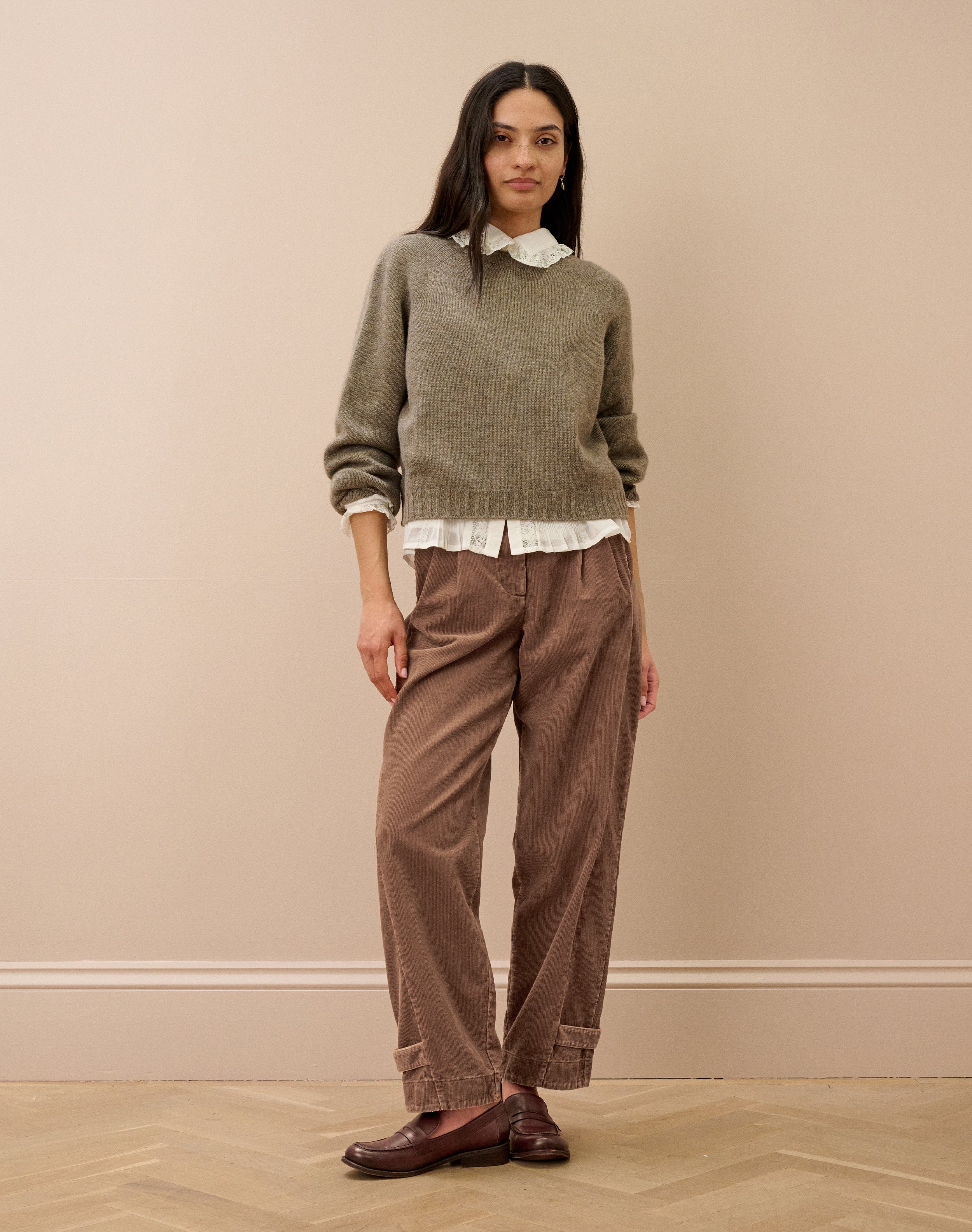 Laundered Organic Cord Cargo Trousers