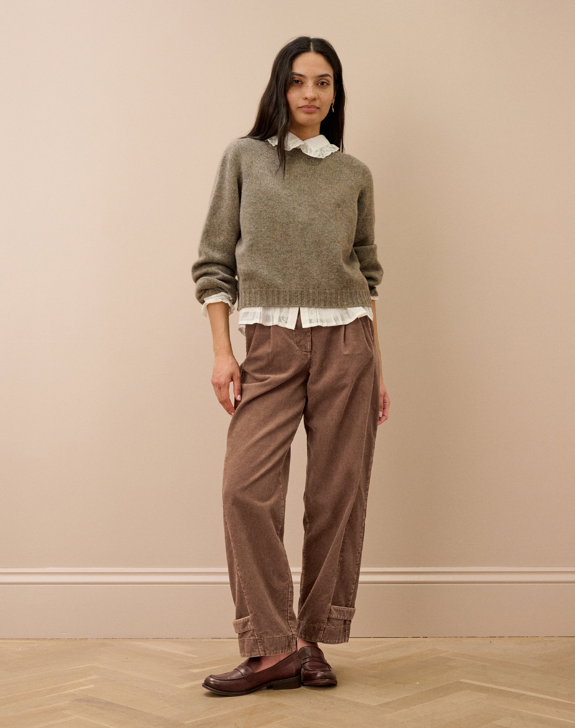 Laundered Organic Cord Cargo Trousers