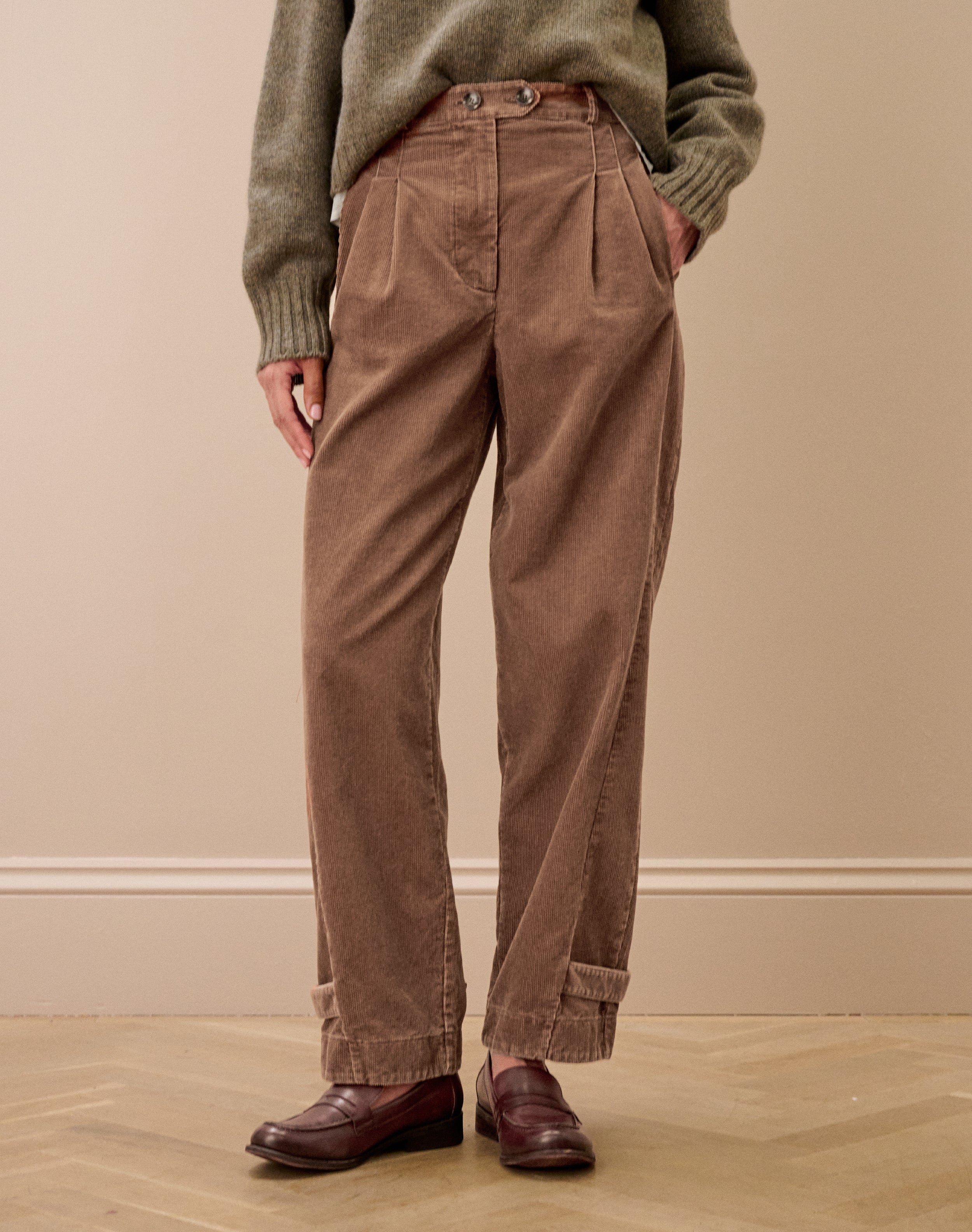 Laundered Organic Cord Cargo Trousers