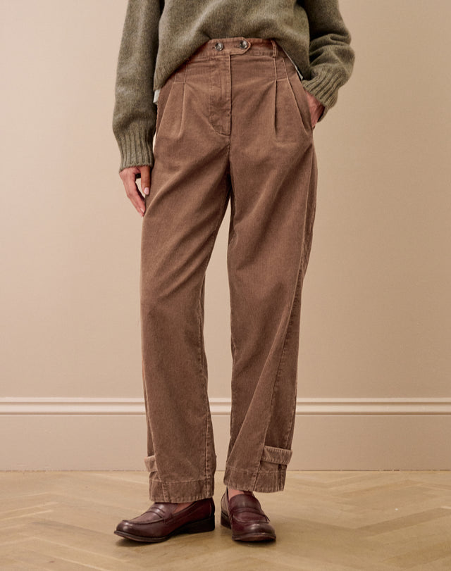 Laundered Organic Cord Cargo Trousers