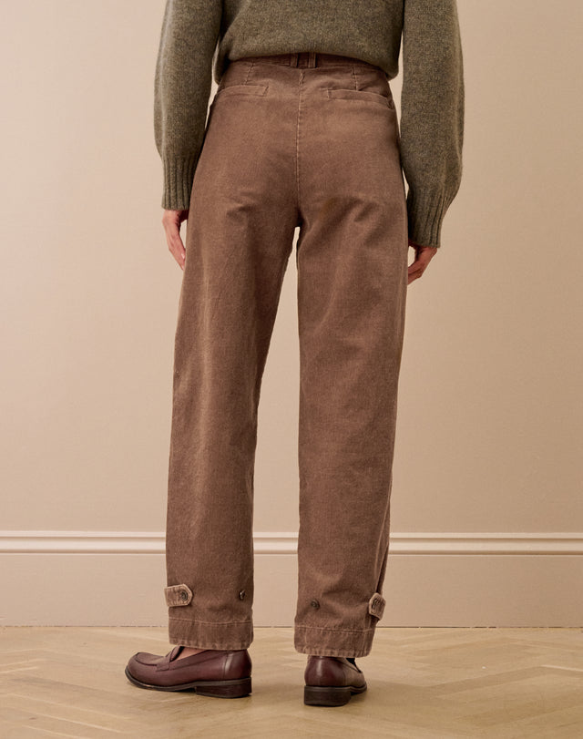 Laundered Organic Cord Cargo Trousers