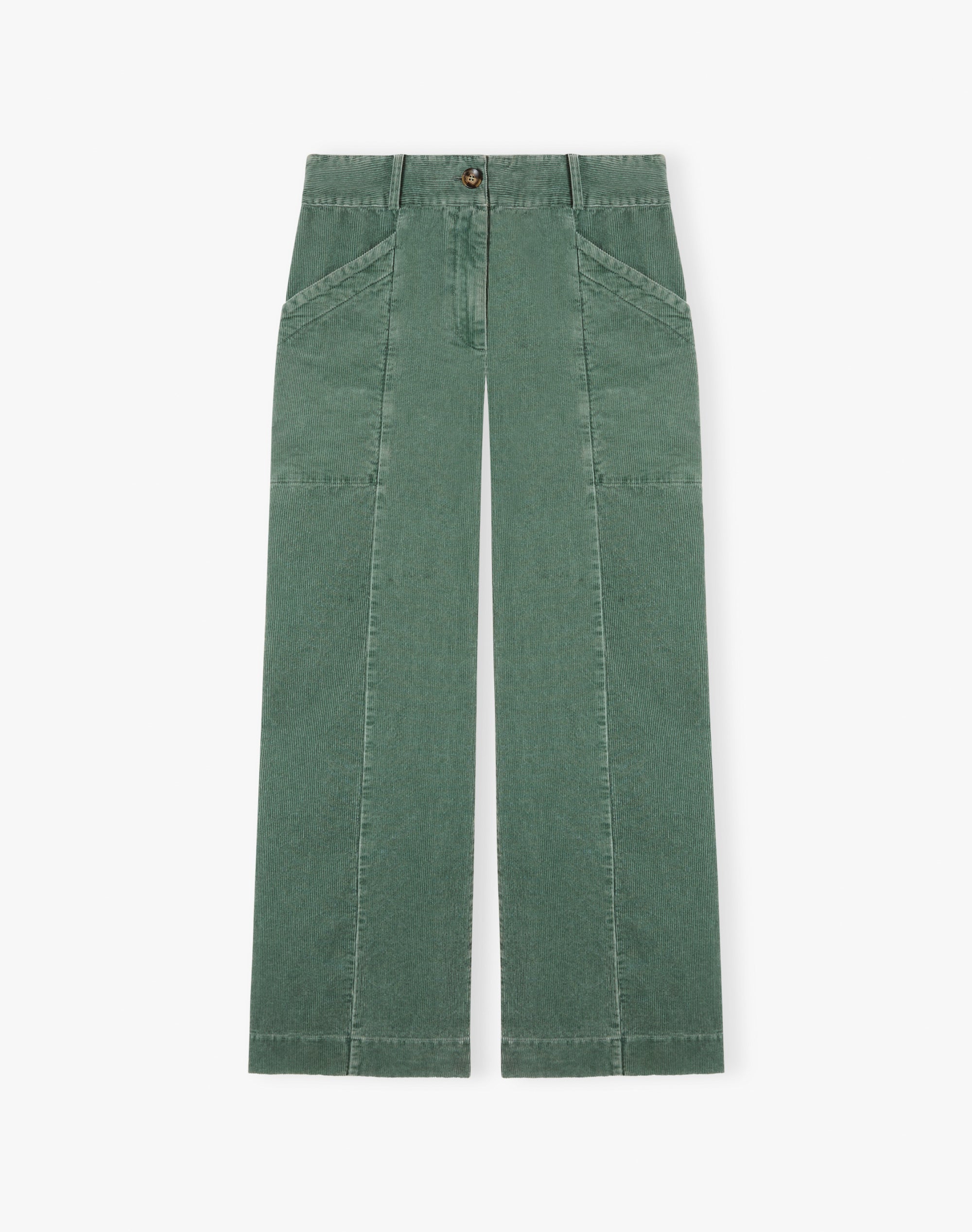 Laundered Organic Cord Pull On Trousers
