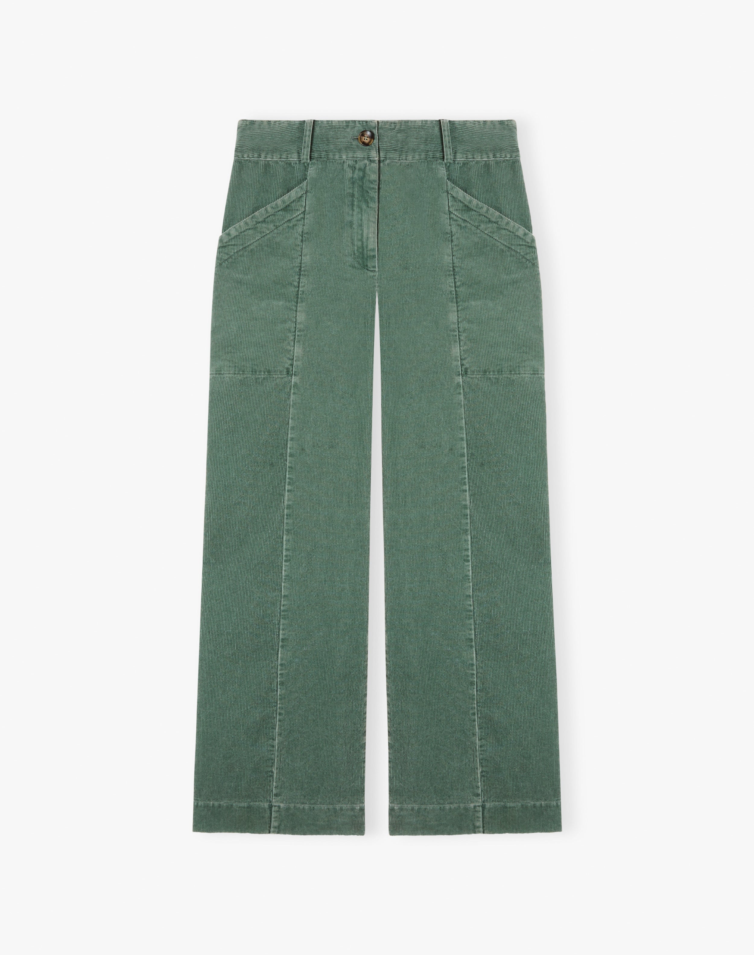 Laundered Organic Cord Pull On Trousers