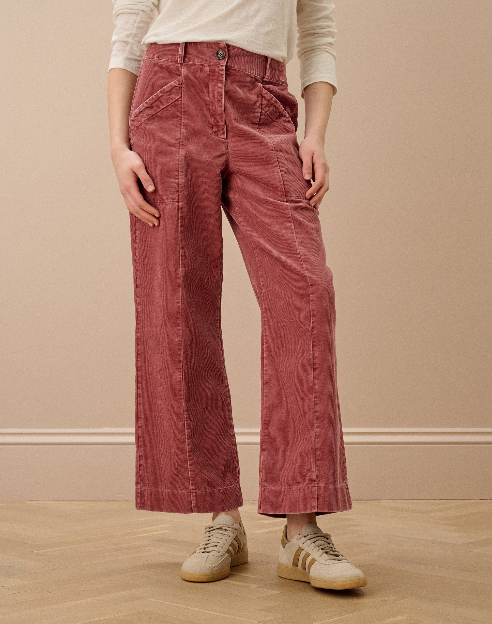 Laundered Organic Cord Pull On Trousers