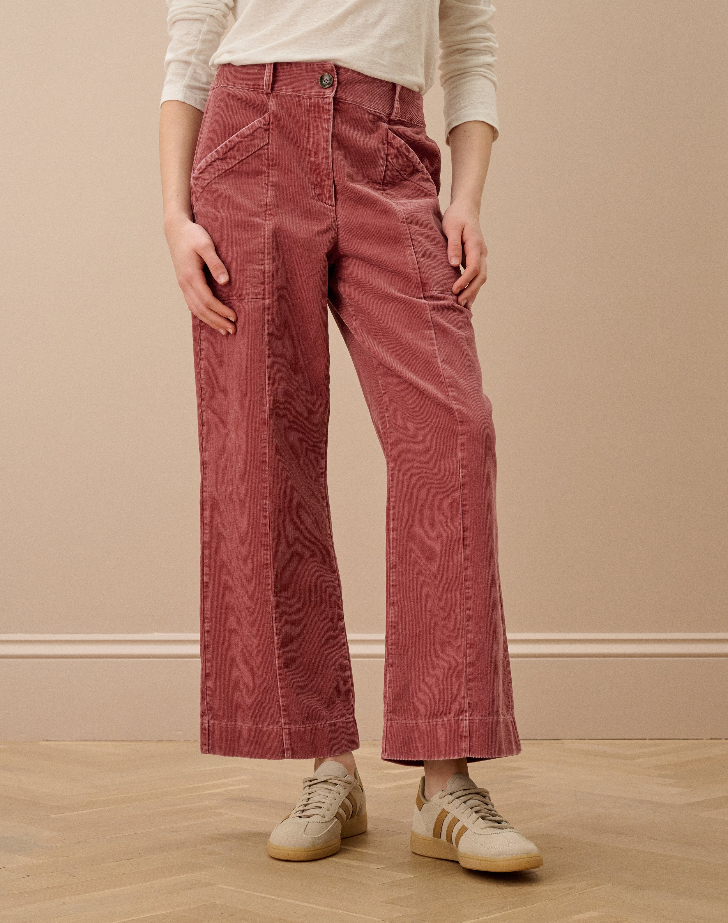 Laundered Organic Cord Pull On Trousers