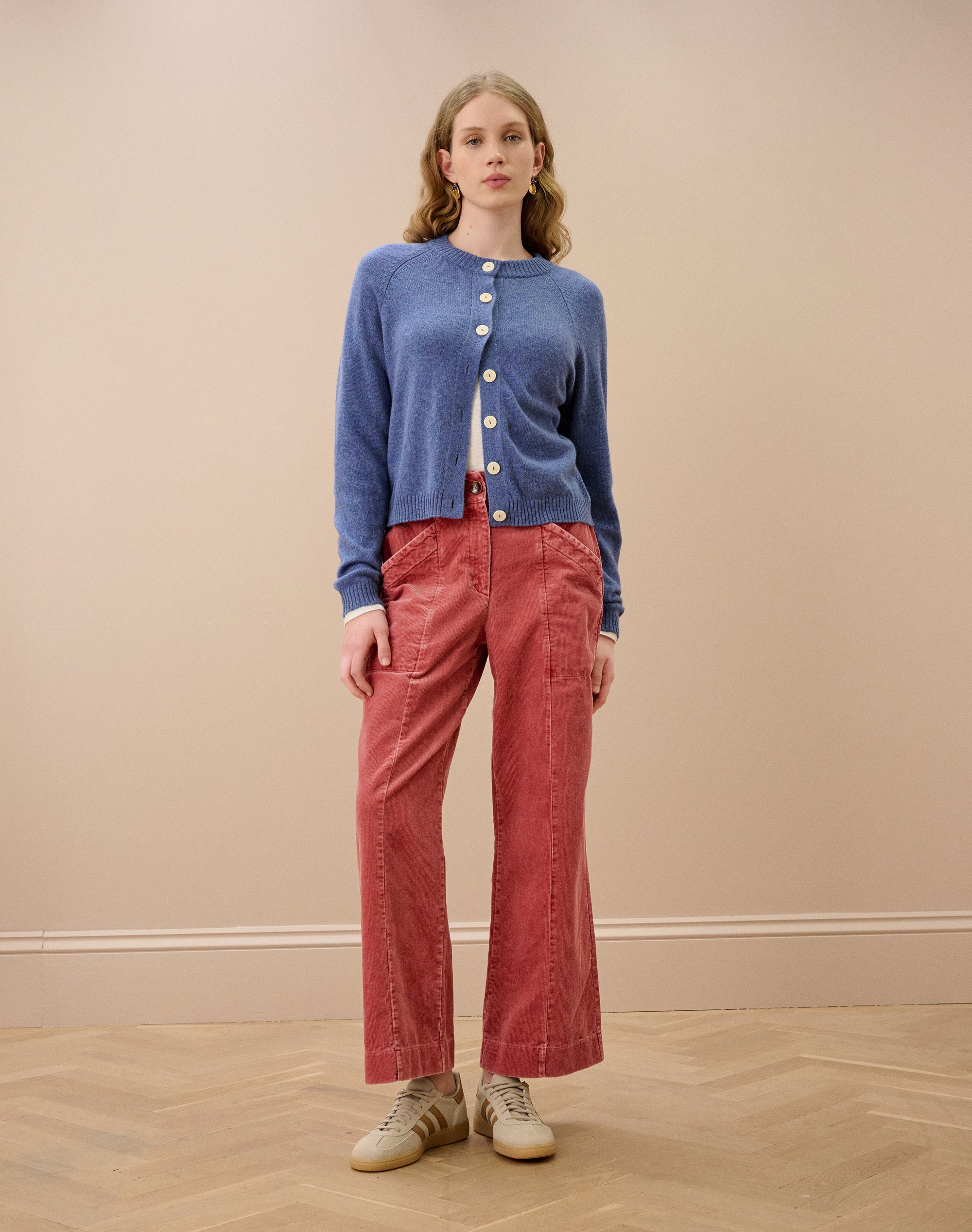 Laundered Organic Cord Pull On Trousers