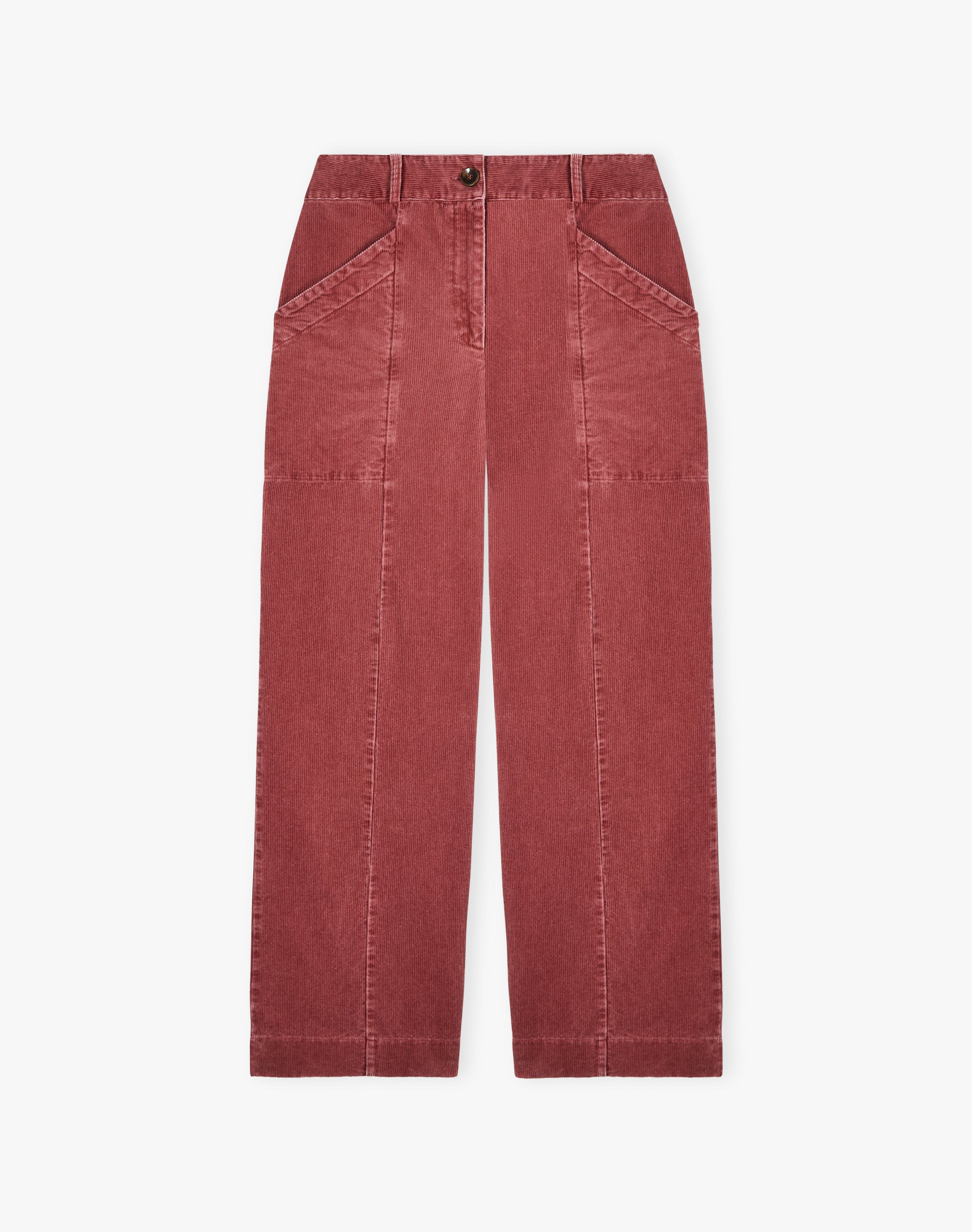 Laundered Organic Cord Pull On Trousers