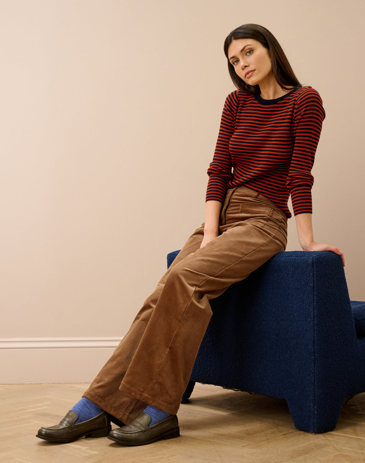 Organic Corduroy Patch Pocket Trousers