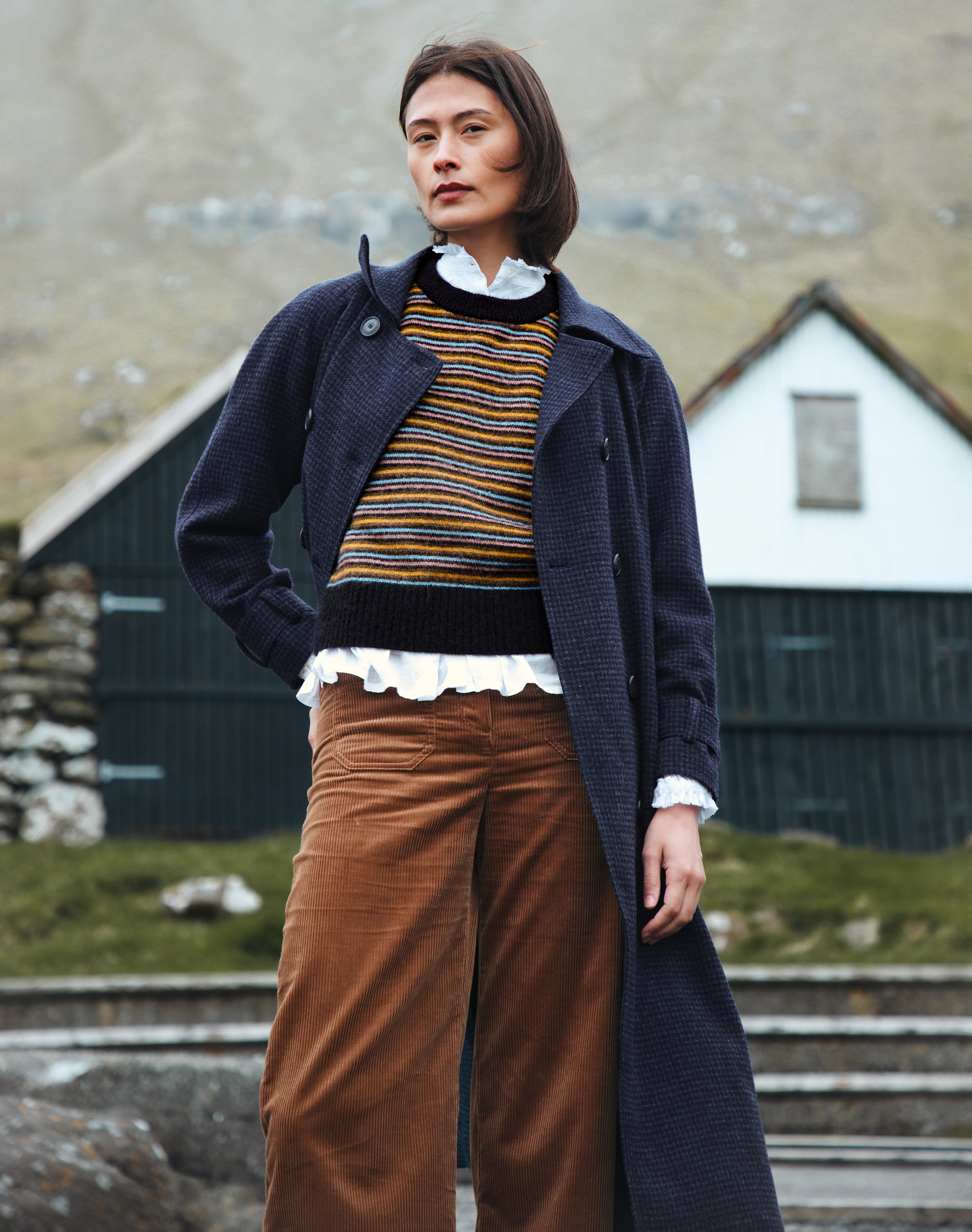 Organic Corduroy Patch Pocket Trousers