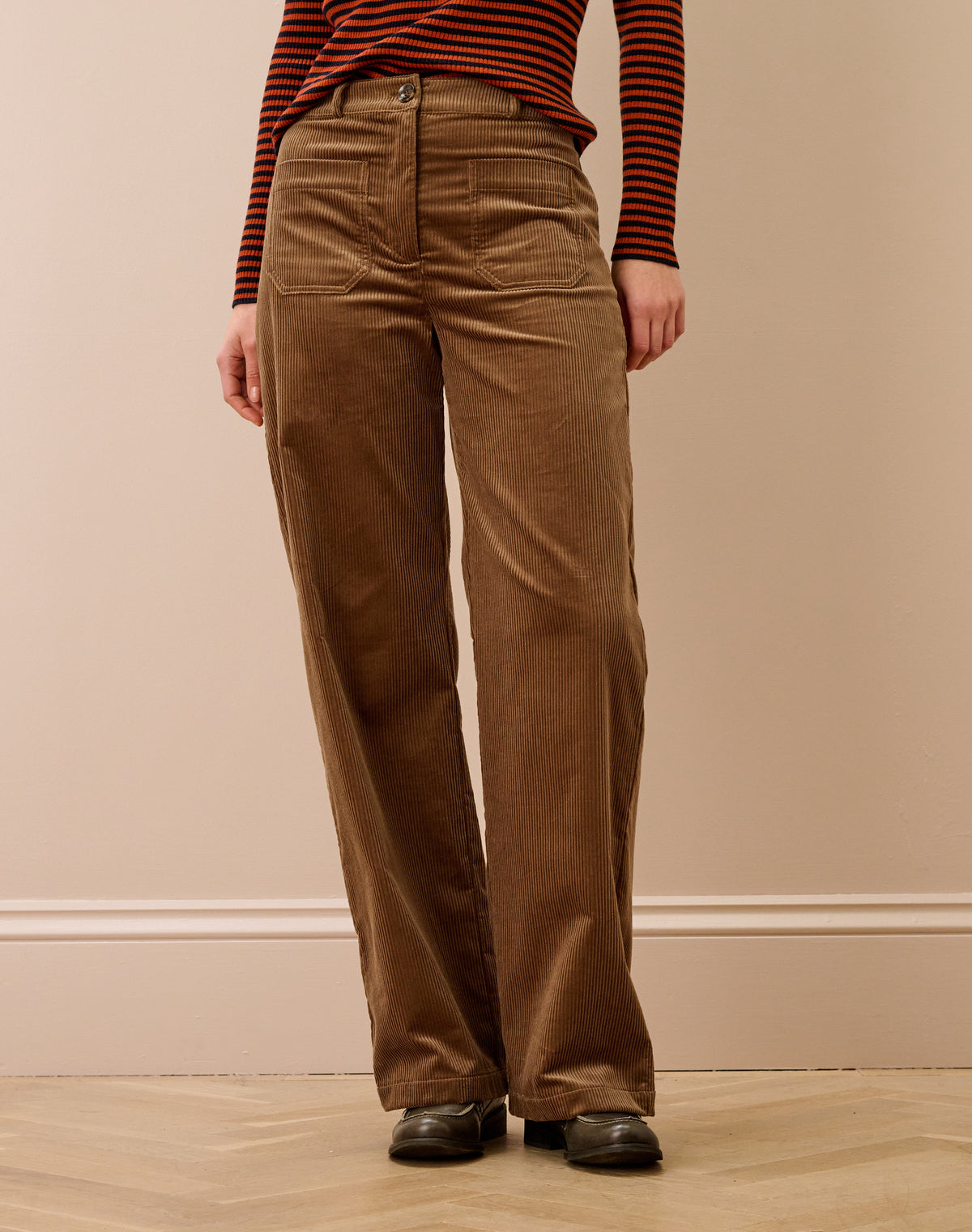 Organic Corduroy Patch Pocket Trousers