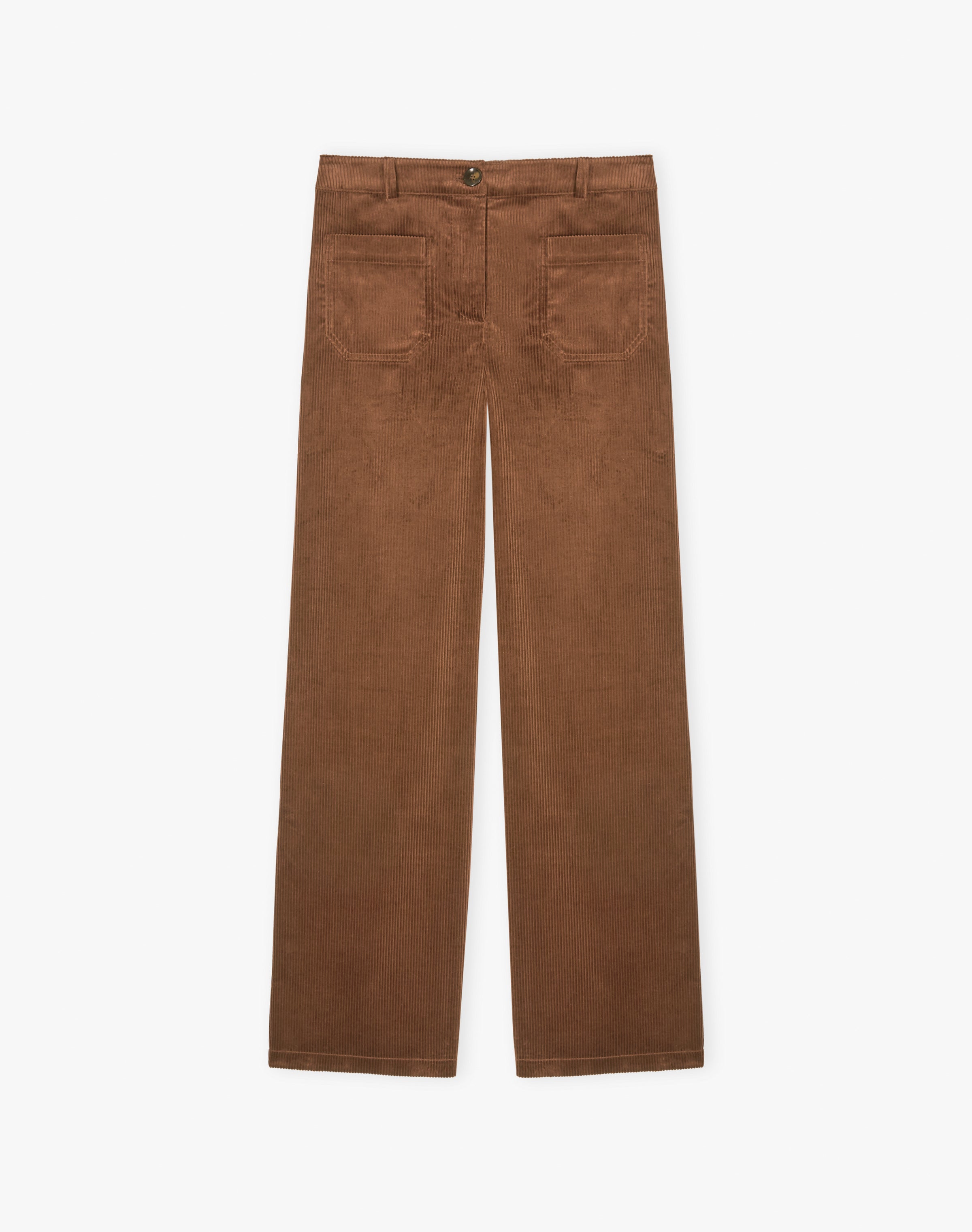Organic Corduroy Patch Pocket Trousers