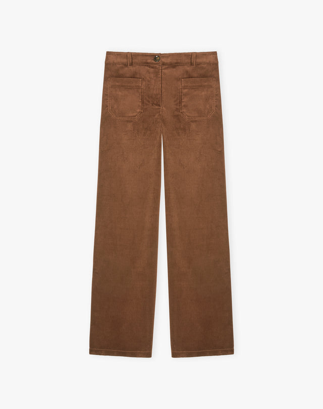 Organic Corduroy Patch Pocket Trousers