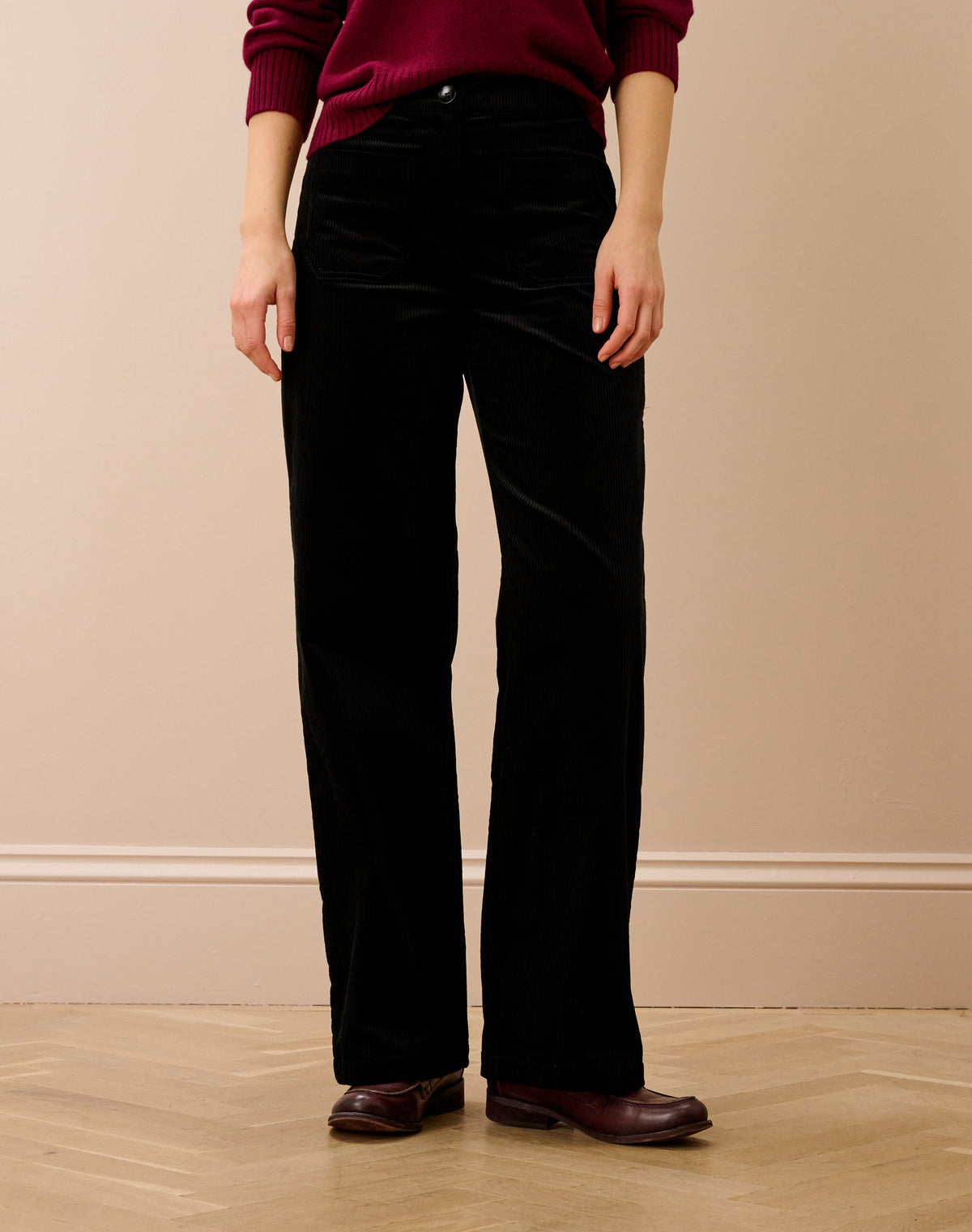 Organic Corduroy Patch Pocket Trousers