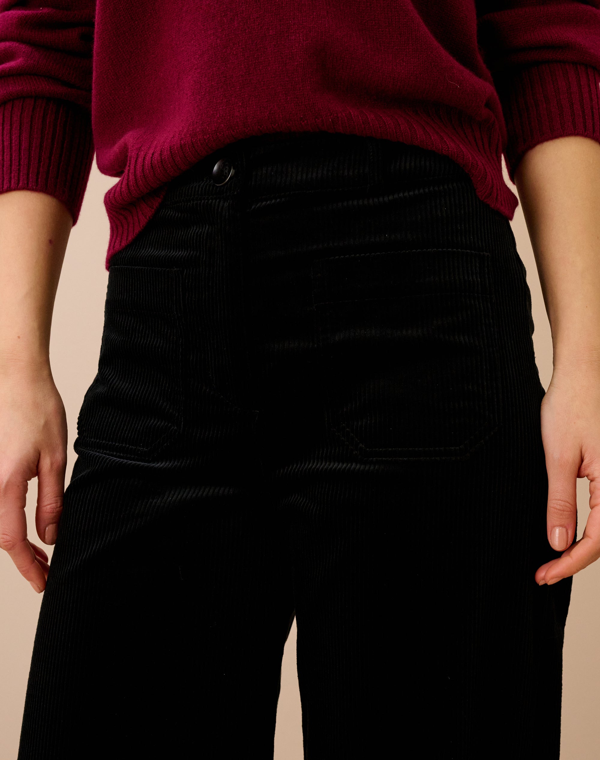 Organic Corduroy Patch Pocket Trousers