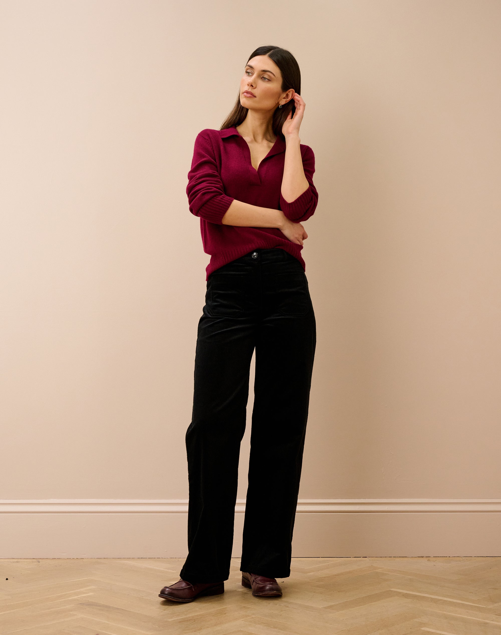 Organic Corduroy Patch Pocket Trousers