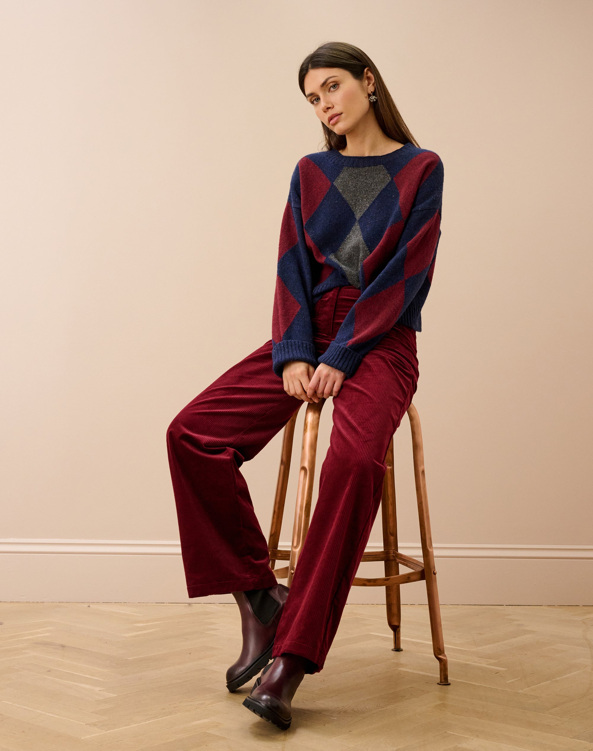 Organic Corduroy Patch Pocket Trousers