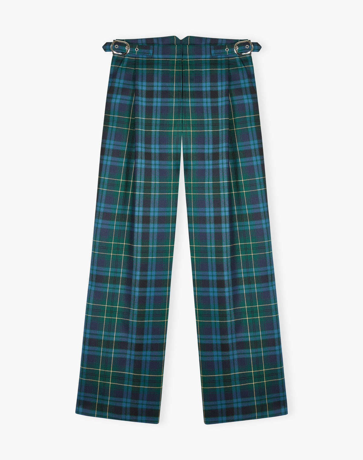 Plaid Wool Trousers